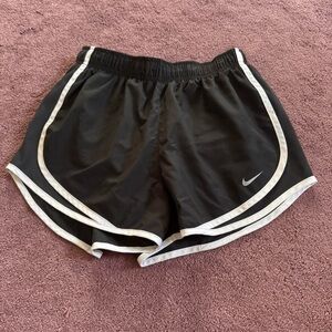Nike Women's Black and White Athletic Shorts